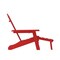 Flash Furniture Red Adirondack Chair with Ottoman and Cupholder LE-HMP-1044-110-RD-GG - alternate 9